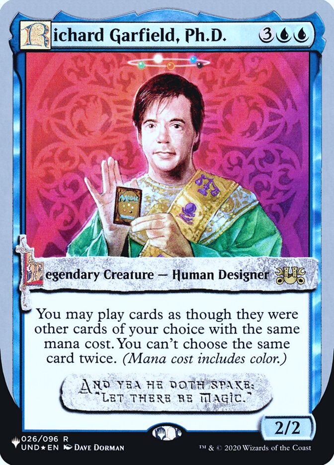 Richard Garfield, Ph.D. (Unfinity Foil Edition) [The List] | Rook's Games and More