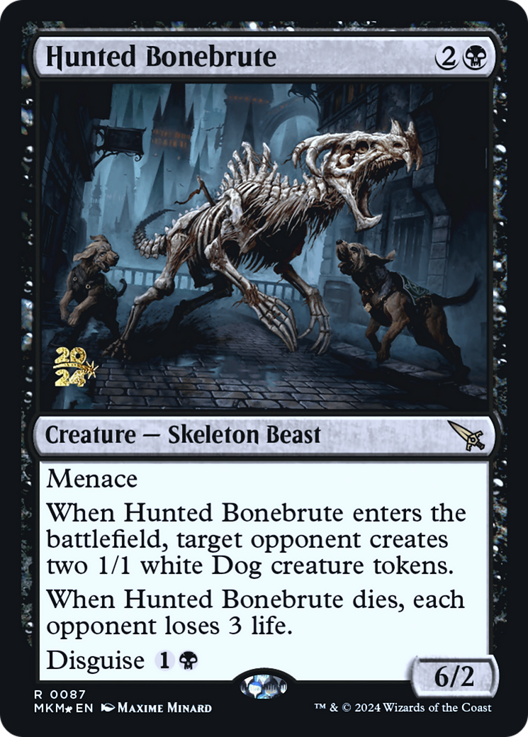 Hunted Bonebrute [Murders at Karlov Manor Prerelease Promos] | Rook's Games and More