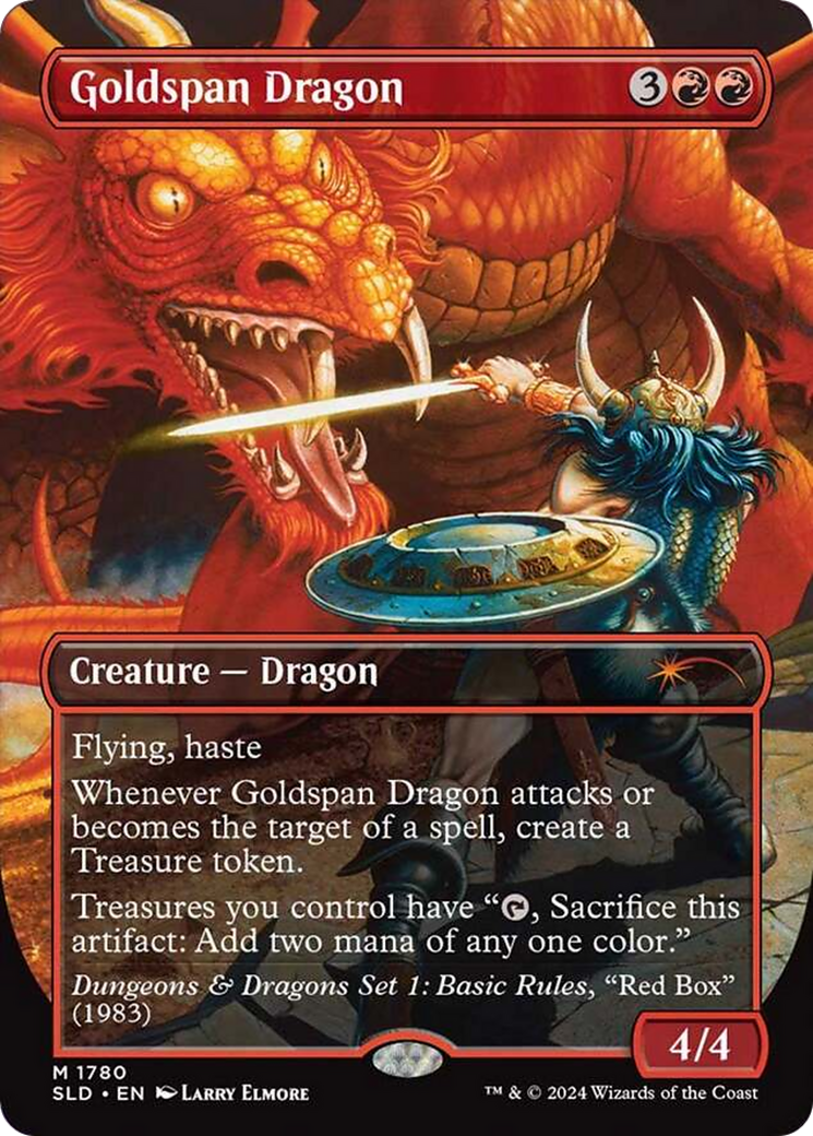 Goldspan Dragon (Rainbow Foil) [Secret Lair Drop Series] | Rook's Games and More