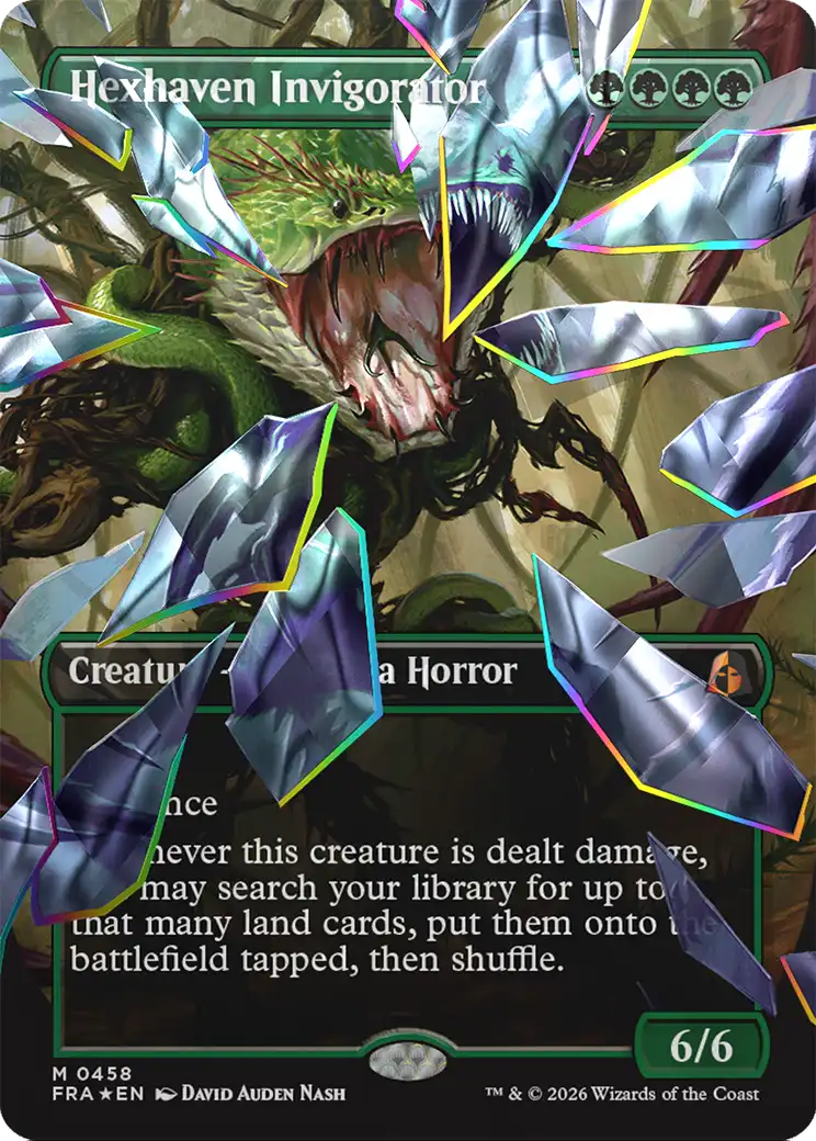 Hexhaven Invigorator (Borderless) (Facet Foil) [Reality Fracture] | Rook's Games and More