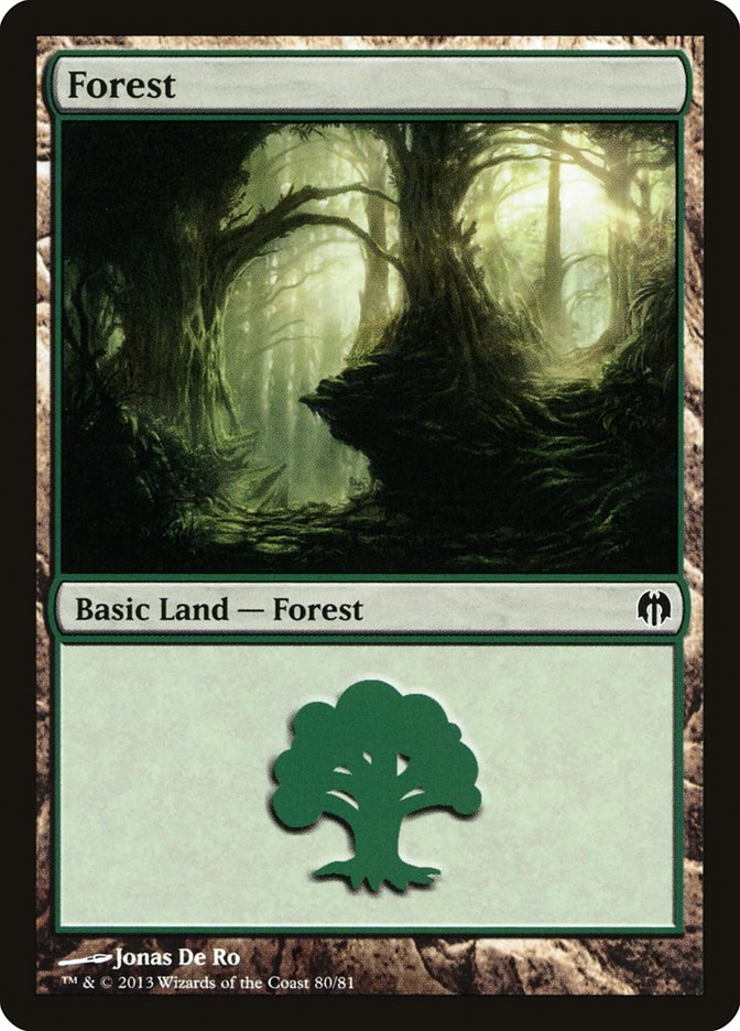 Forest (80) [Duel Decks: Heroes vs. Monsters] | Rook's Games and More