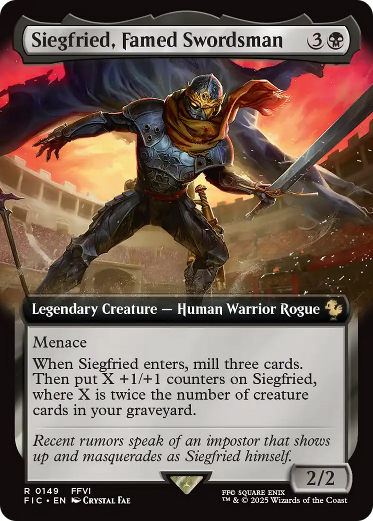 Siegfried, Famed Swordsman (Extended Art) [FINAL FANTASY Commander] | Rook's Games and More
