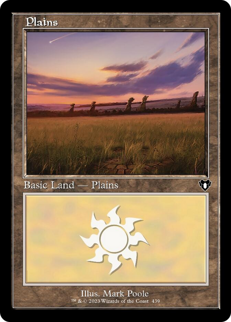 Plains (439) (Retro) [Commander Masters] | Rook's Games and More