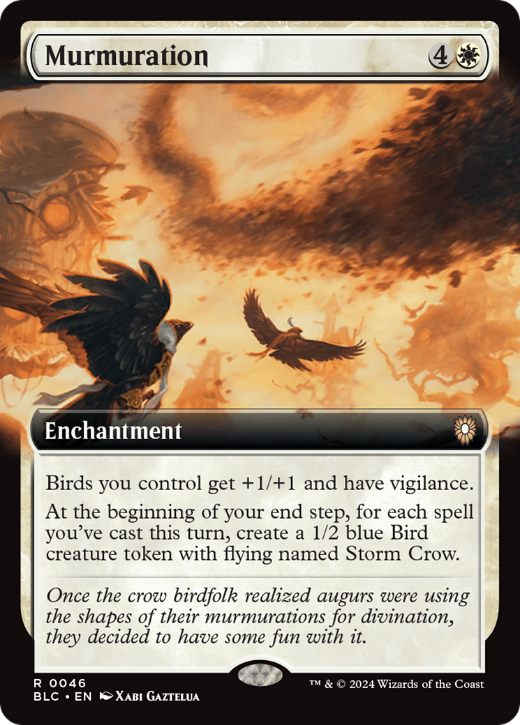 Murmuration (Extended Art) [Bloomburrow Commander] | Rook's Games and More