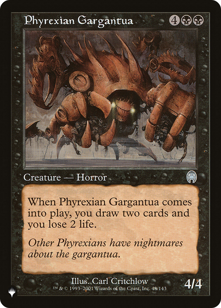 Phyrexian Gargantua [The List] | Rook's Games and More