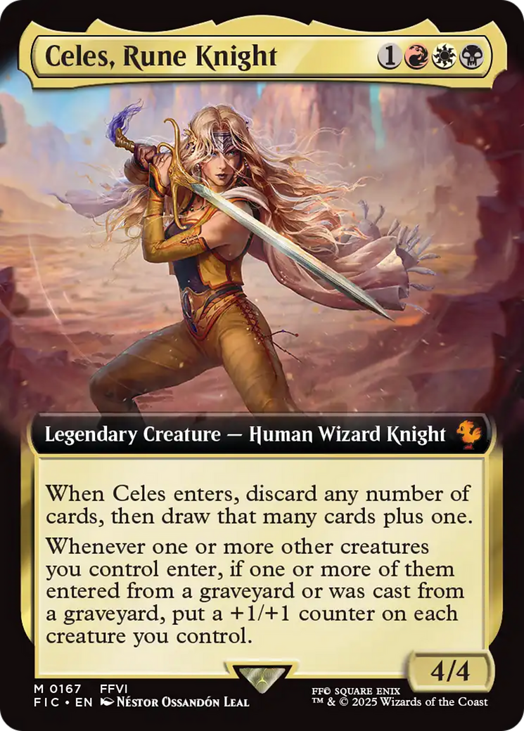 Celes, Rune Knight (Extended Art) [FINAL FANTASY Commander] | Rook's Games and More