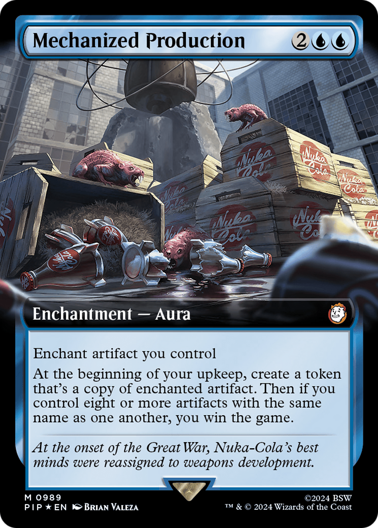 Mechanized Production (Extended Art) (Surge Foil) [Fallout] | Rook's Games and More