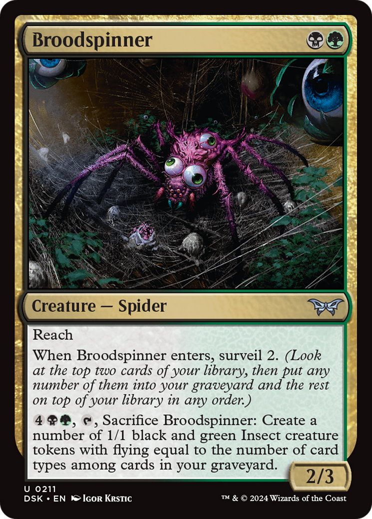 Broodspinner [Duskmourn: House of Horror] | Rook's Games and More