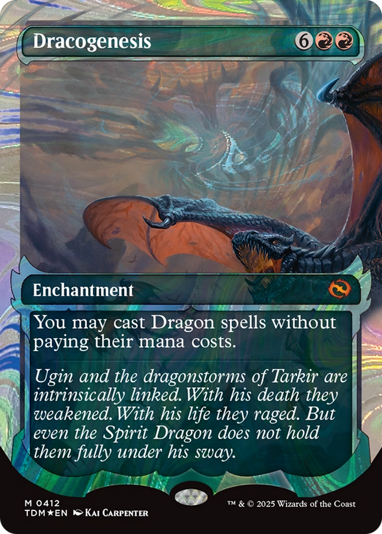 Dracogenesis (0412) (Showcase) (Halo Foil) [Tarkir: Dragonstorm] | Rook's Games and More