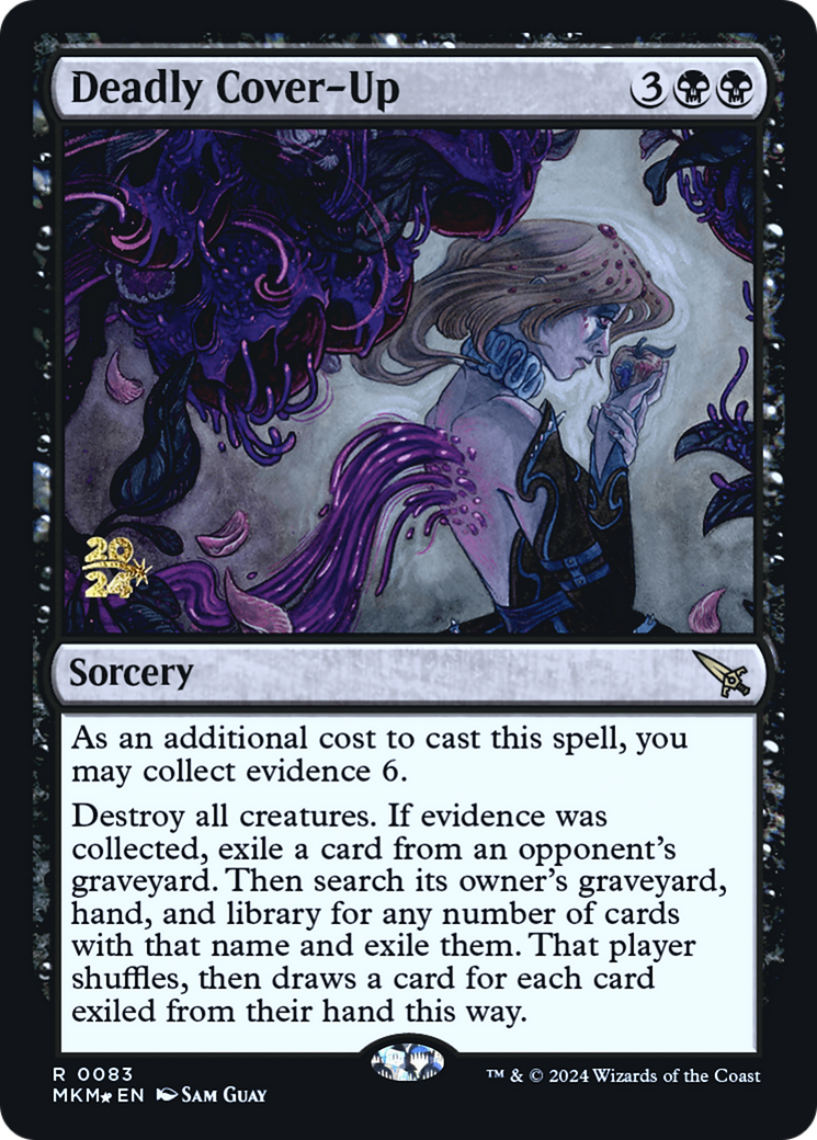Deadly Cover-Up [Murders at Karlov Manor Prerelease Promos] | Rook's Games and More
