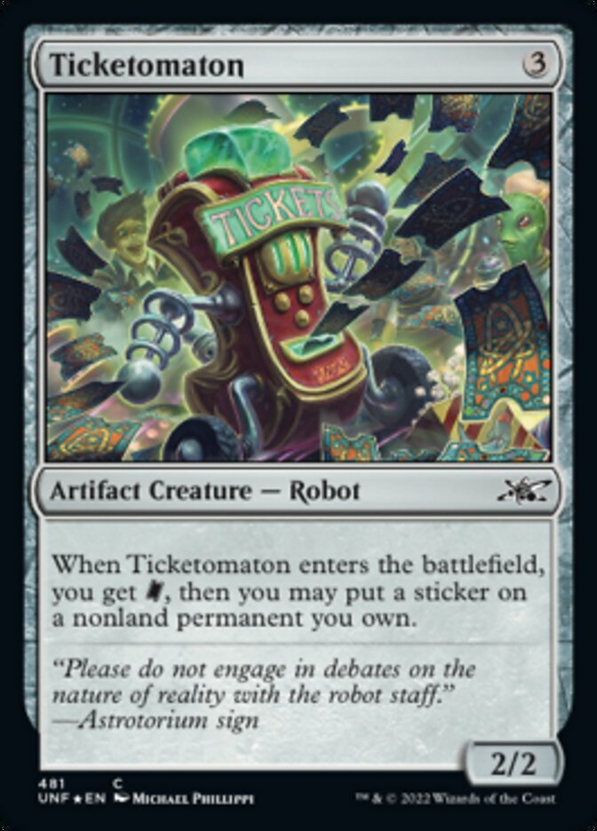 Ticketomaton (Galaxy Foil) [Unfinity] | Rook's Games and More