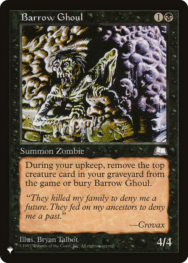 Barrow Ghoul [The List] | Rook's Games and More