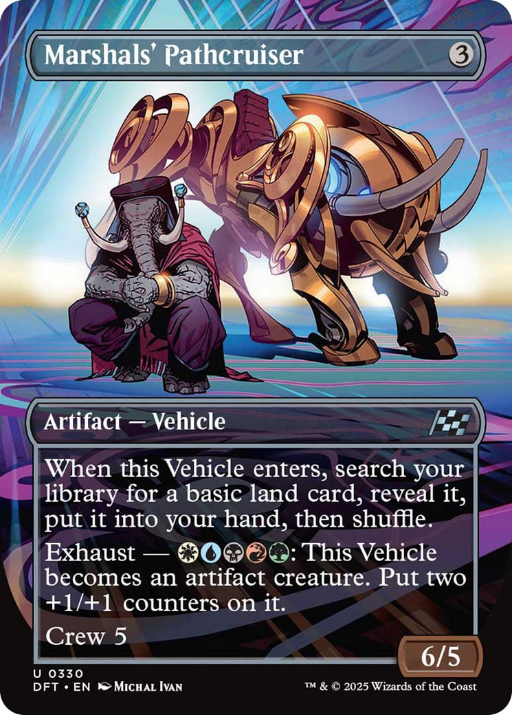 Marshals' Pathcruiser (Borderless) [Aetherdrift] | Rook's Games and More