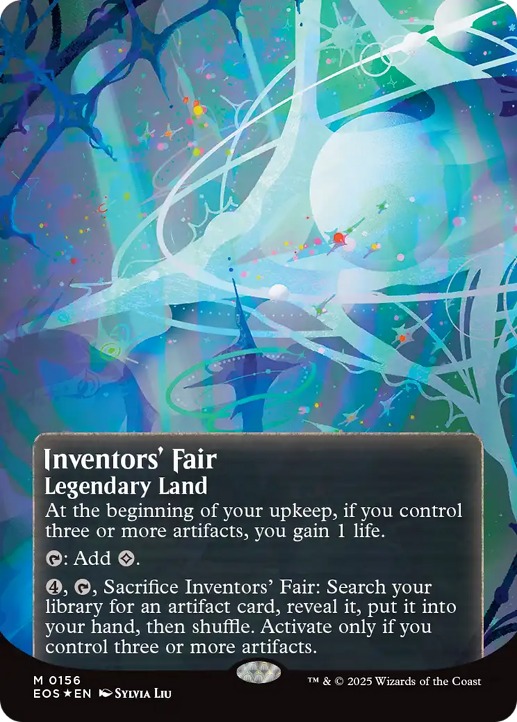Inventors' Fair (0156) (Borderless) (Galaxy Foil) [Edge of Eternities: Stellar Sights] | Rook's Games and More