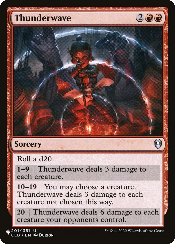 Thunderwave [The List] | Rook's Games and More