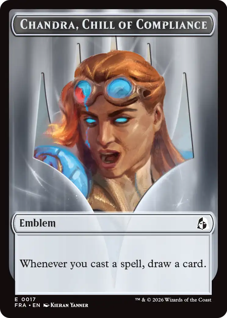 Chandra, Chill of Compliance // Chandra, Torch of Defiance Double-Sided Token [Reality Fracture Tokens] | Rook's Games and More