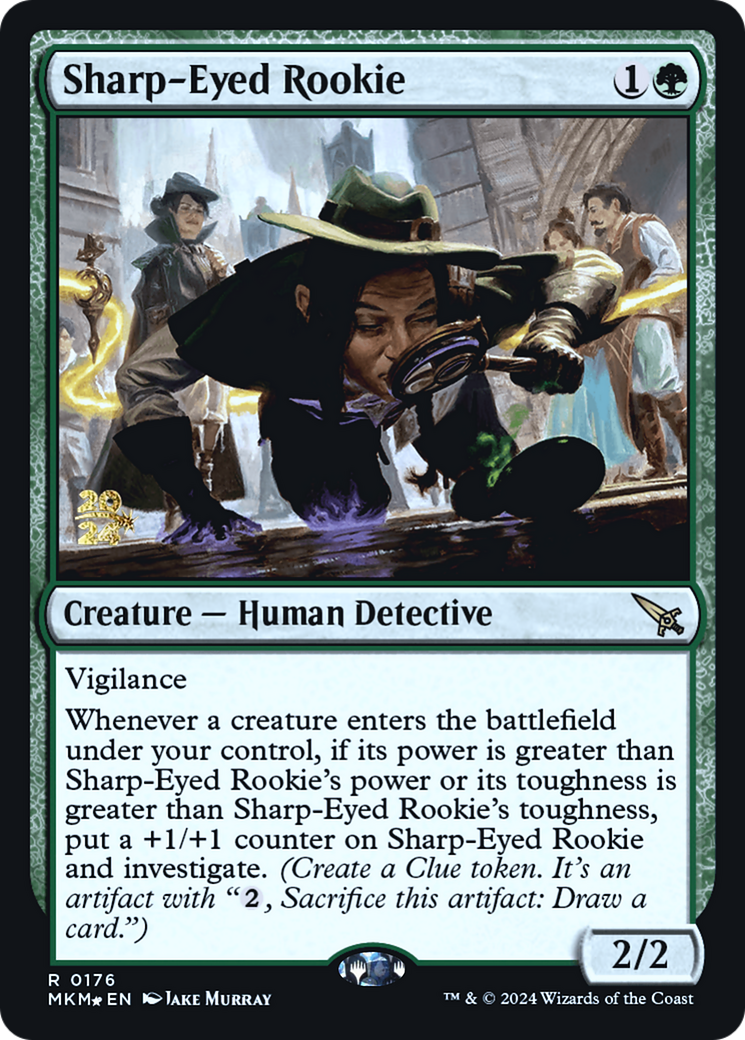 Sharp-Eyed Rookie [Murders at Karlov Manor Prerelease Promos] | Rook's Games and More