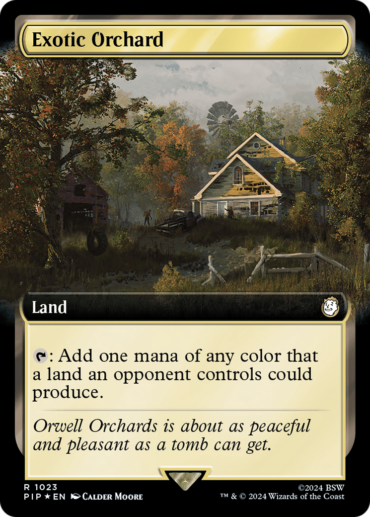 Exotic Orchard (Extended Art) (Surge Foil) [Fallout] | Rook's Games and More