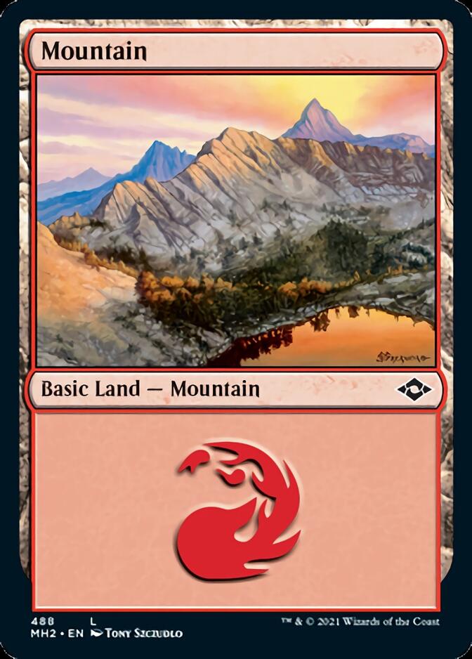 Mountain (488) (Foil Etched) [Modern Horizons 2] | Rook's Games and More