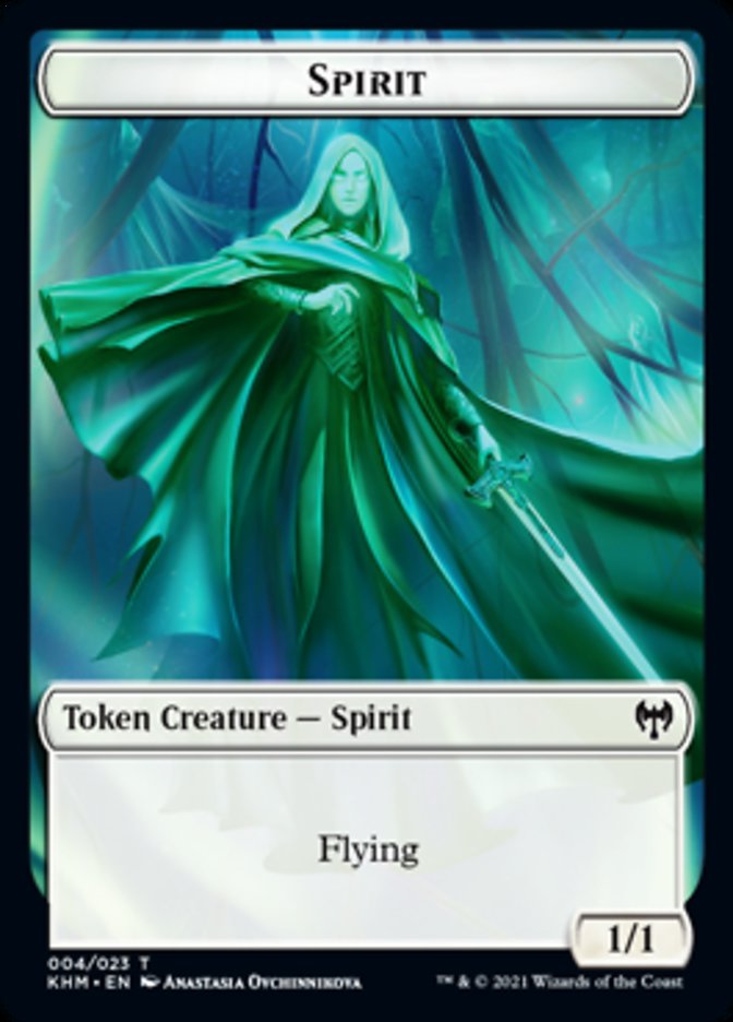 Spirit Token [Kaldheim Tokens] | Rook's Games and More