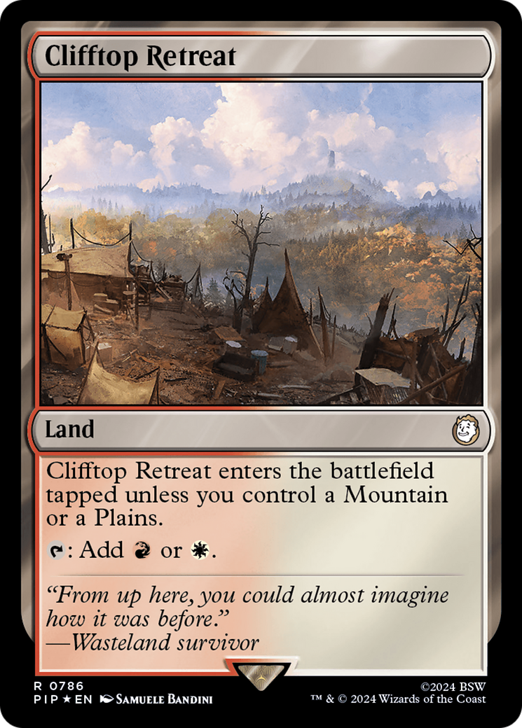 Clifftop Retreat (Surge Foil) [Fallout] | Rook's Games and More
