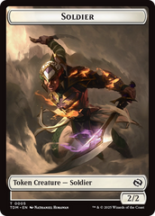 Soldier (0004) // Soldier (0005) Double-Sided Token [Tarkir: Dragonstorm Tokens] | Rook's Games and More