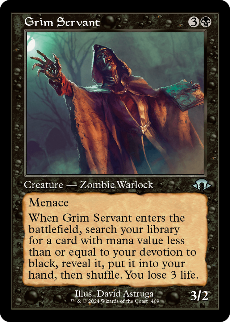 Grim Servant (Retro) [Modern Horizons 3] | Rook's Games and More