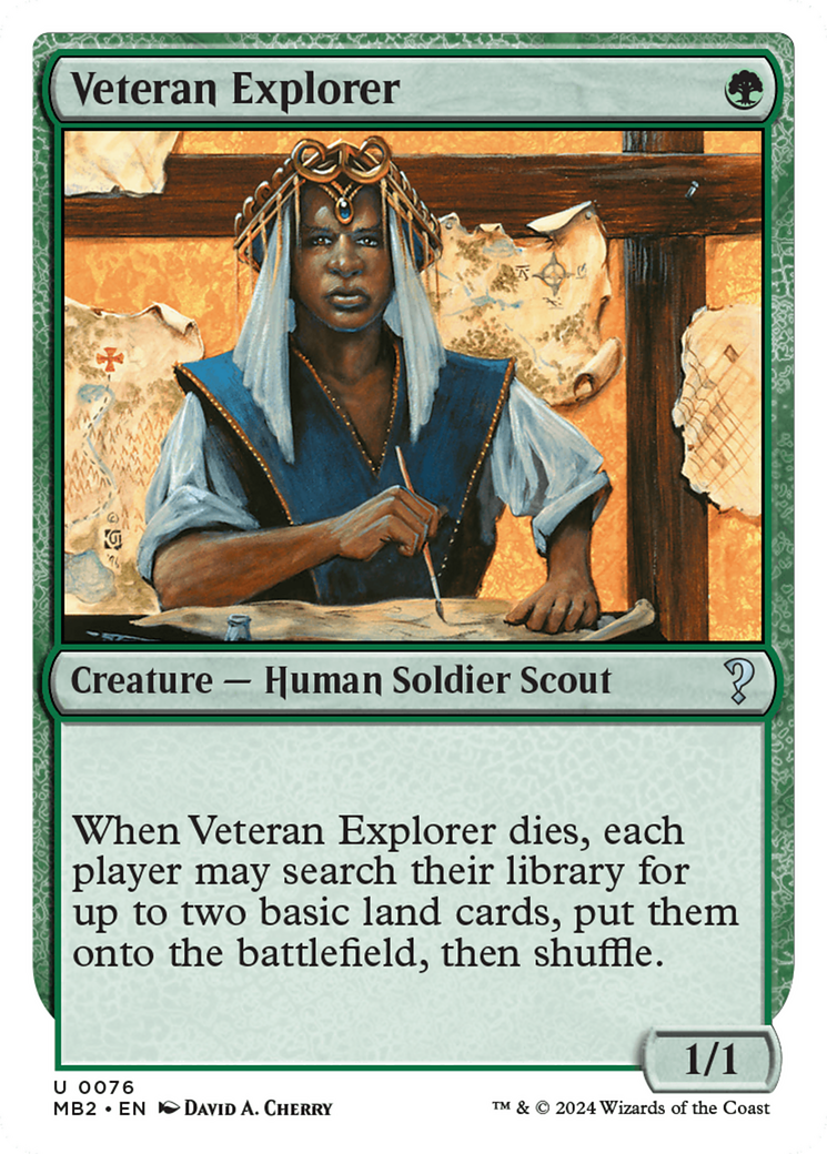 Veteran Explorer (White Border) [Mystery Booster 2] | Rook's Games and More