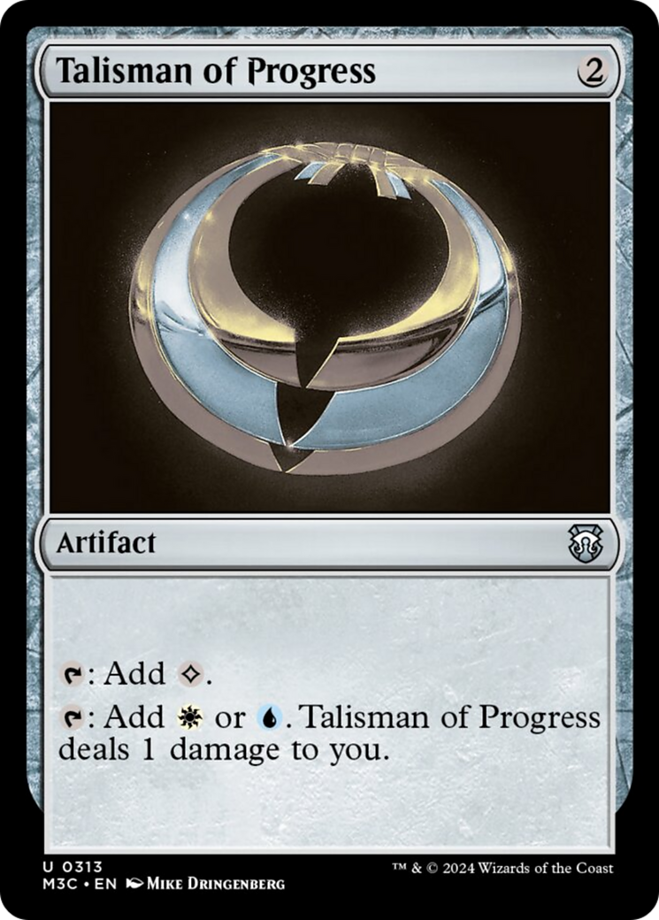 Talisman of Progress (Ripple Foil) [Modern Horizons 3 Commander] | Rook's Games and More