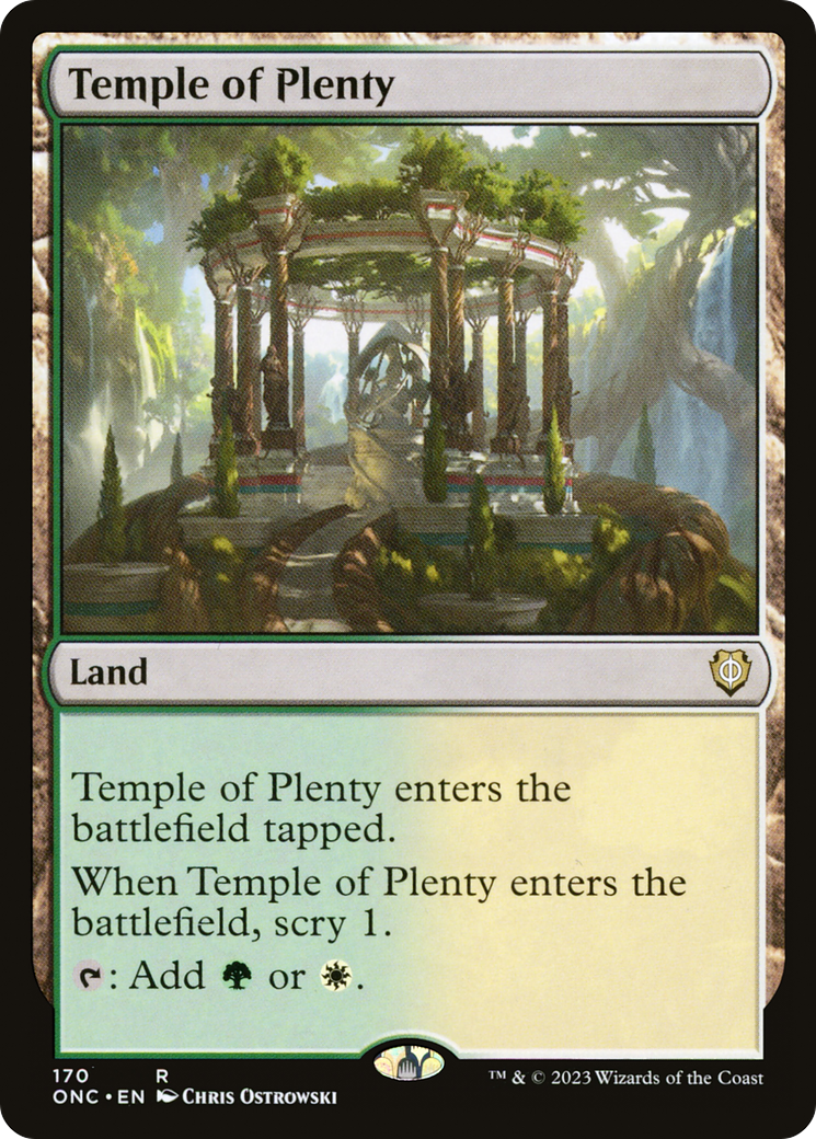 Temple of Plenty [Phyrexia: All Will Be One Commander] | Rook's Games and More