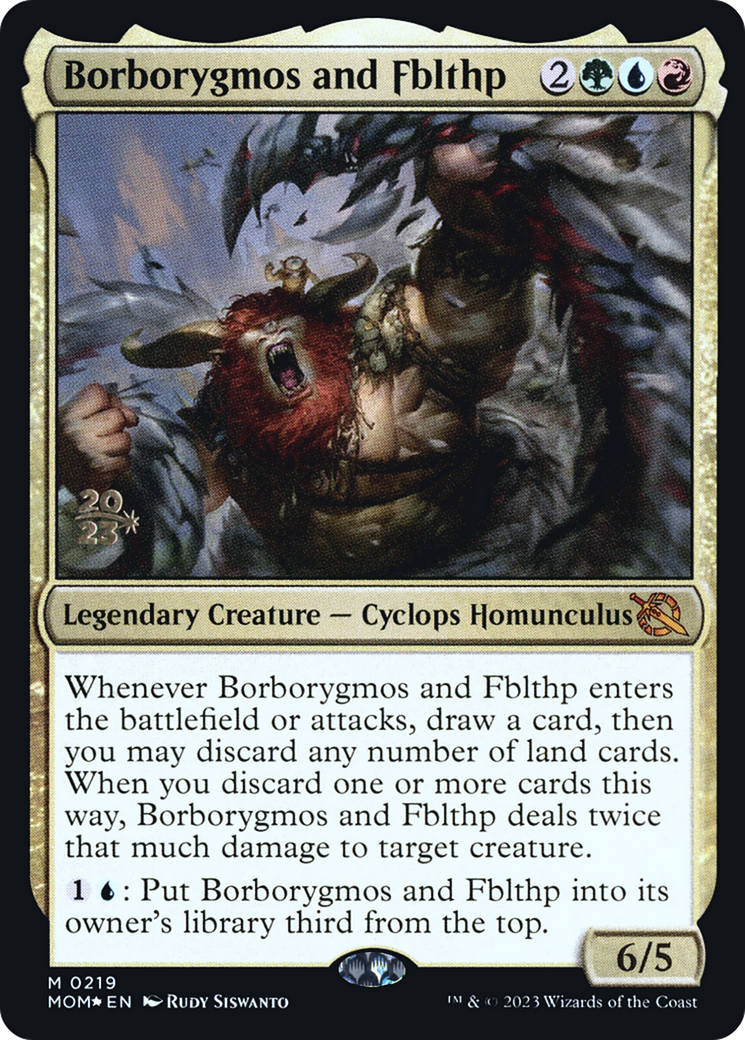 Borborygmos and Fblthp [March of the Machine Prerelease Promos] | Rook's Games and More