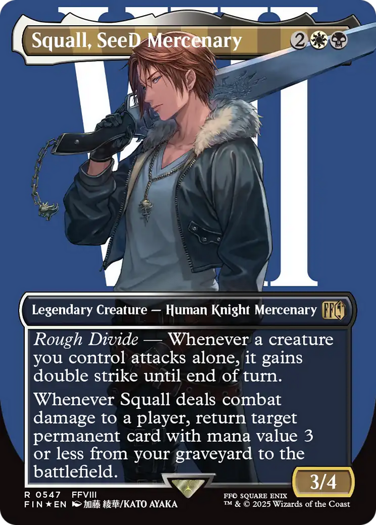 Squall, SeeD Mercenary (Borderless) (Surge Foil) [FINAL FANTASY] | Rook's Games and More