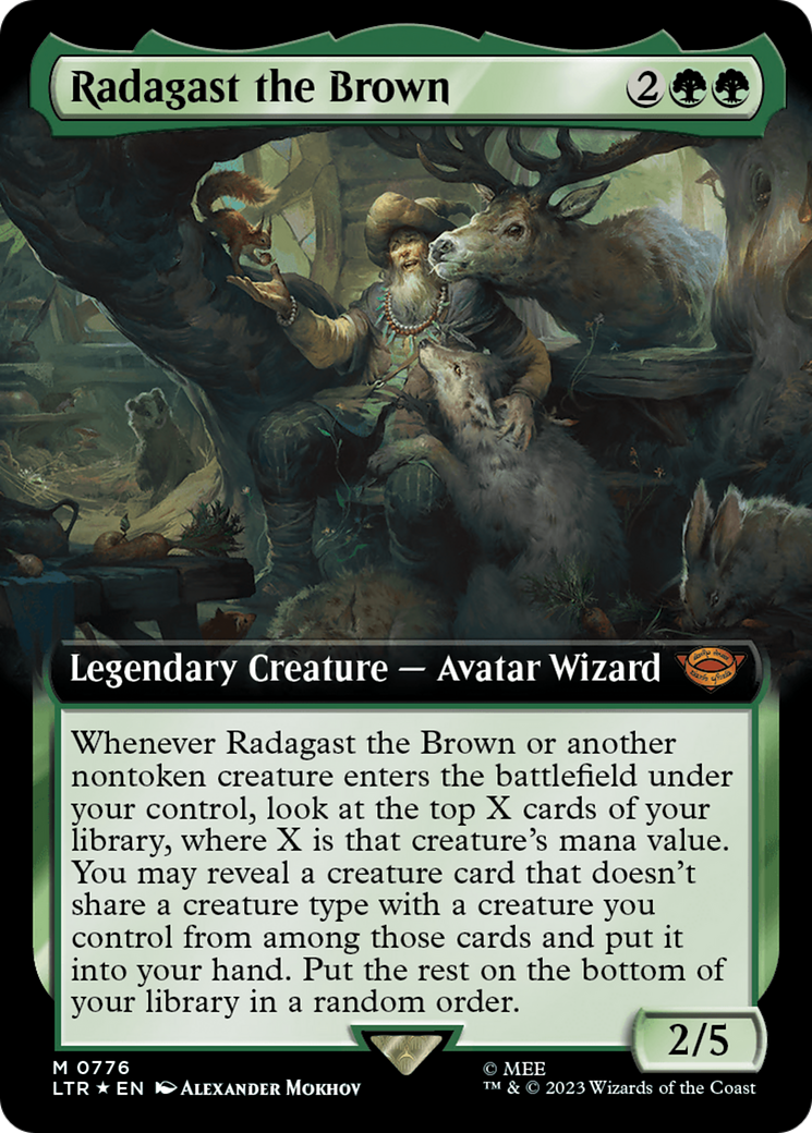 Radagast the Brown (Extended Art) (Surge Foil) [The Lord of the Rings: Tales of Middle-Earth] | Rook's Games and More