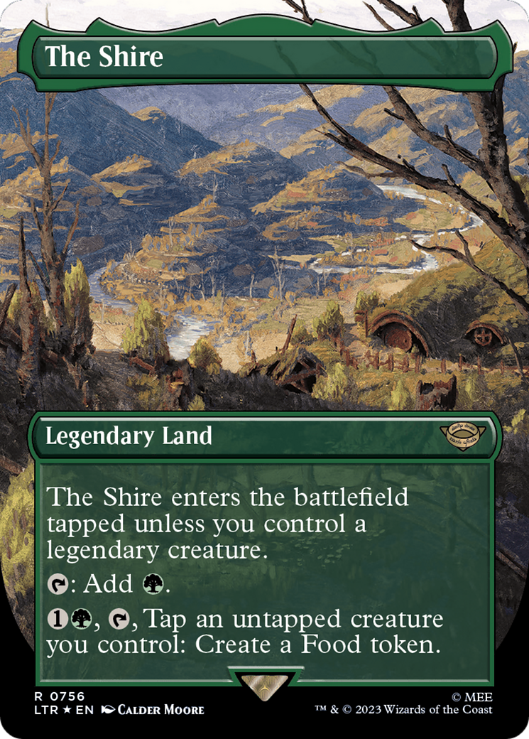 The Shire (Borderless) (Surge Foil) [The Lord of the Rings: Tales of Middle-Earth] | Rook's Games and More