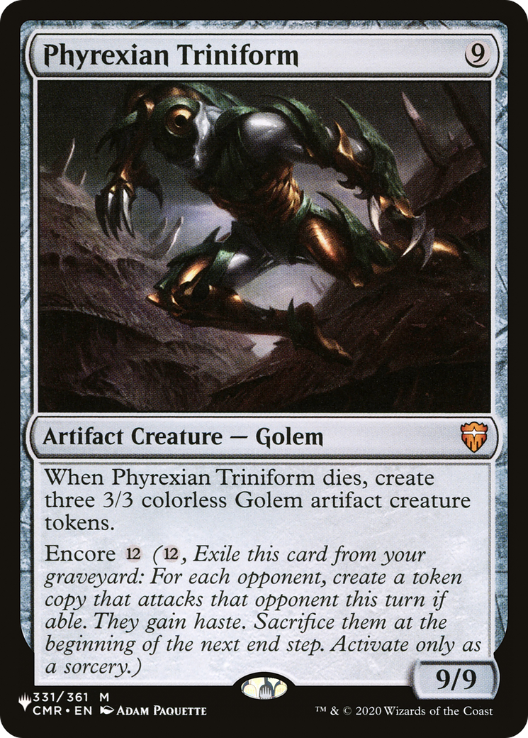 Phyrexian Triniform [The List] | Rook's Games and More