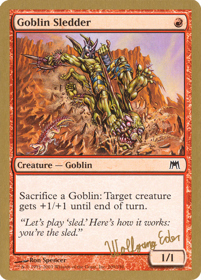 Goblin Sledder (Wolfgang Eder) [World Championship Decks 2003] | Rook's Games and More