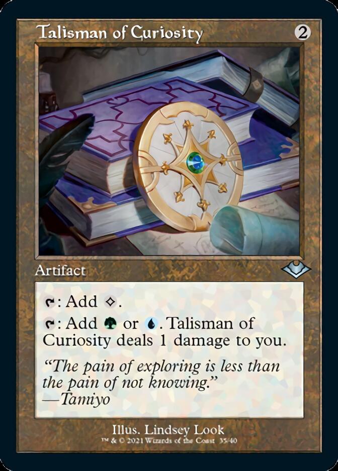 Talisman of Curiosity (Retro Foil Etched) [Modern Horizons] | Rook's Games and More