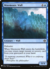 Mnemonic Wall [Mystery Booster] | Rook's Games and More