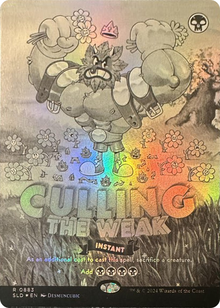 Culling the Weak (Black & White Foil) [Secret Lair Drop Series] | Rook's Games and More