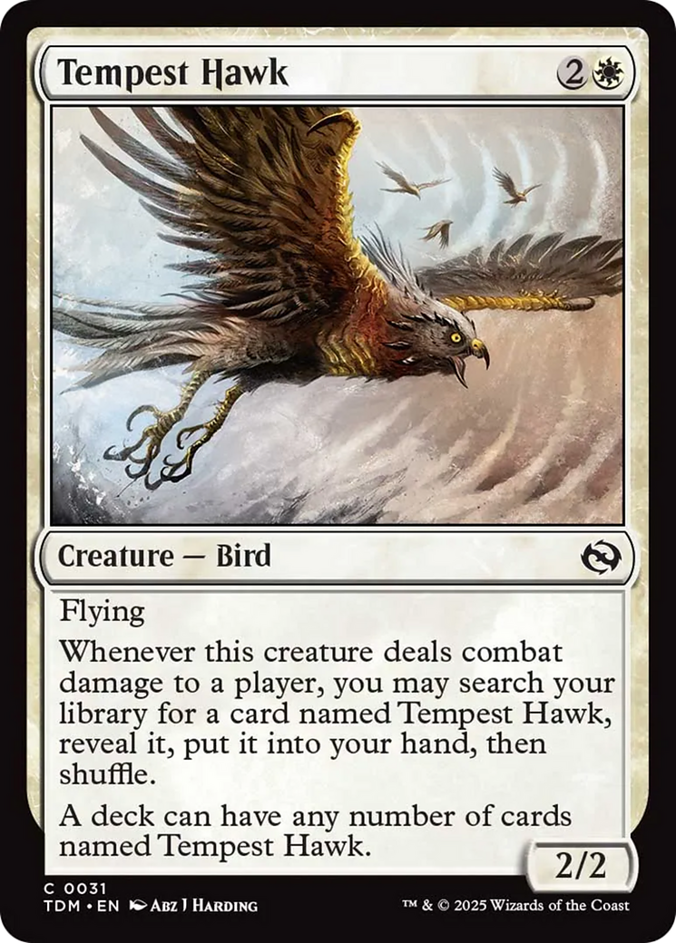 Tempest Hawk [Tarkir: Dragonstorm] | Rook's Games and More