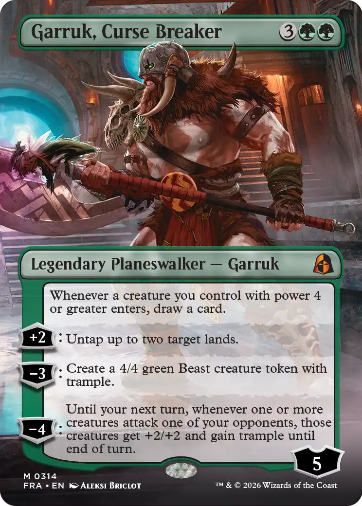 Garruk, Curse Breaker (Borderless) [Reality Fracture] | Rook's Games and More