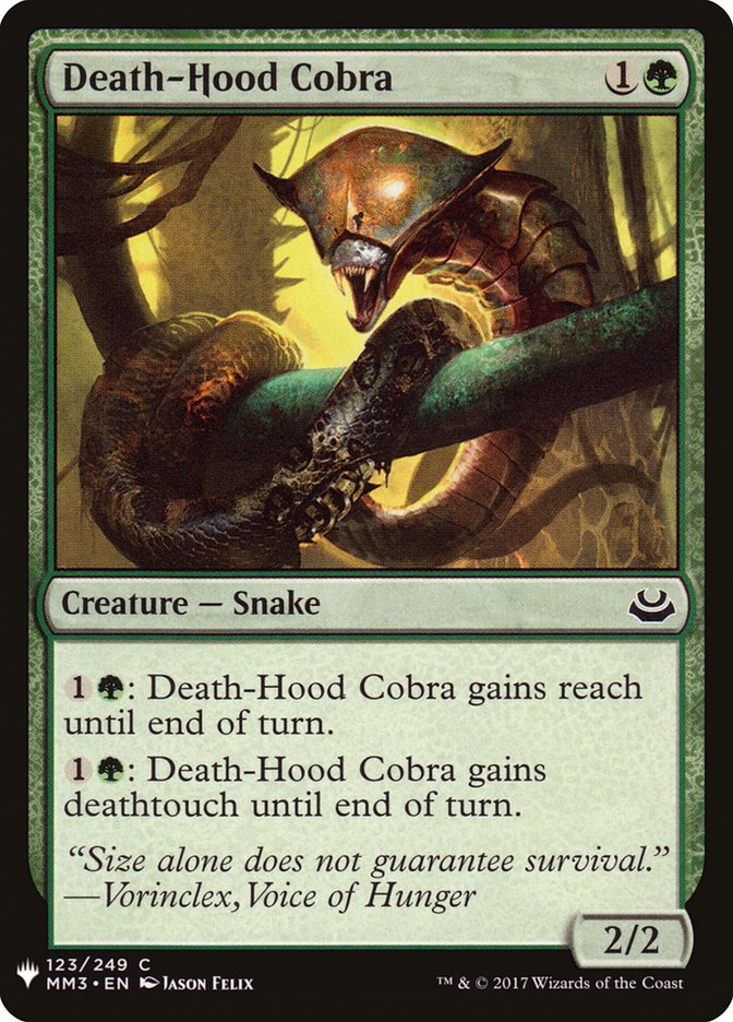 Death-Hood Cobra [Mystery Booster] | Rook's Games and More