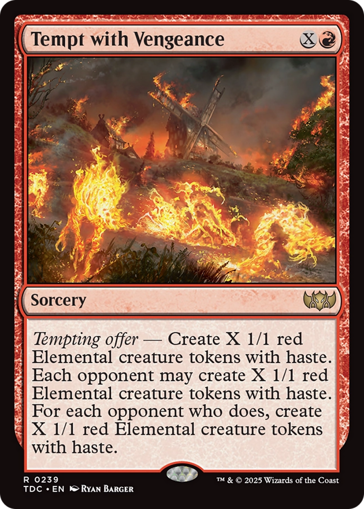 Tempt with Vengeance [Tarkir: Dragonstorm Commander] | Rook's Games and More