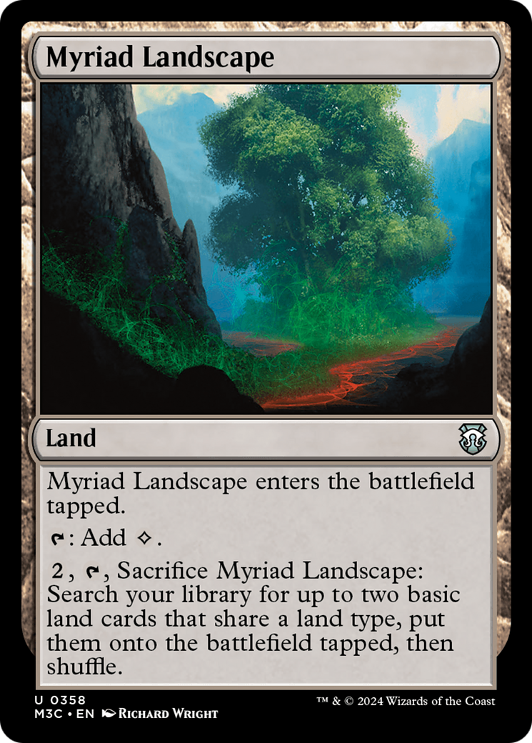 Myriad Landscape (Ripple Foil) [Modern Horizons 3 Commander] | Rook's Games and More