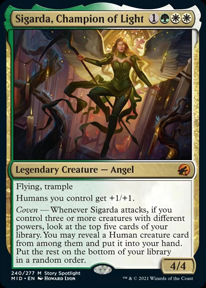 Sigarda, Champion of Light [Innistrad: Midnight Hunt] | Rook's Games and More