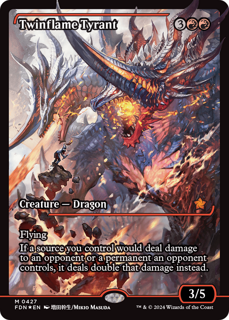 Twinflame Tyrant (Showcase) [Foundations] | Rook's Games and More