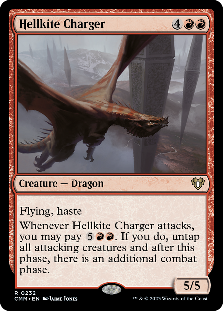 Hellkite Charger (Foil Etched) [Commander Masters] | Rook's Games and More