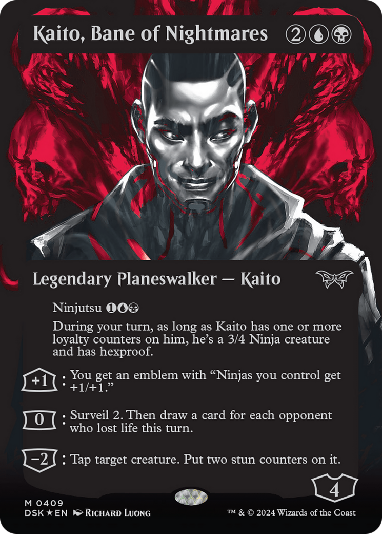 Kaito, Bane of Nightmares (Showcase) (Textured) [Duskmourn: House of Horror] | Rook's Games and More