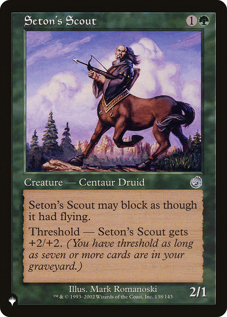 Seton's Scout [The List Reprints] | Rook's Games and More