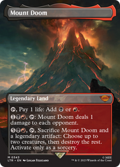 Mount Doom (Borderless Alternate Art) [The Lord of the Rings: Tales of Middle-Earth] | Rook's Games and More